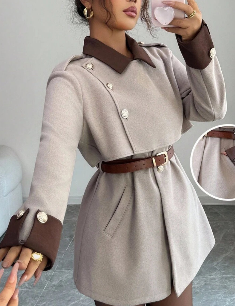 Trench Shein, bej