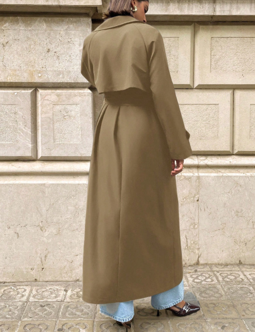 Trench SHEIN, kaki