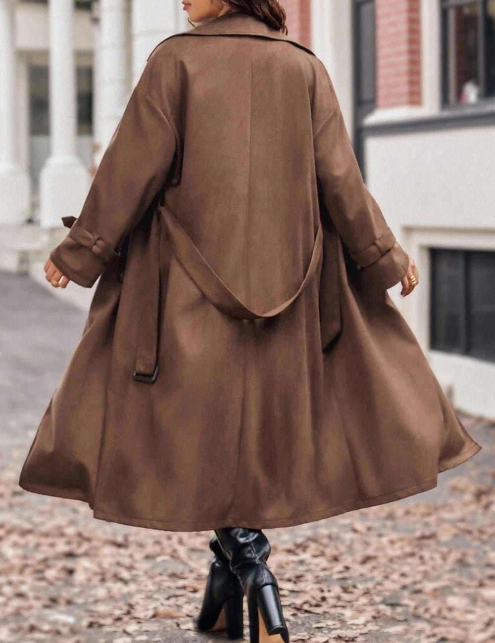 Trench Shein Curve+, maro