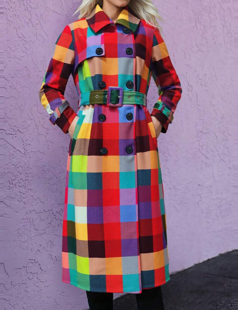 Trench Shein, mix culori