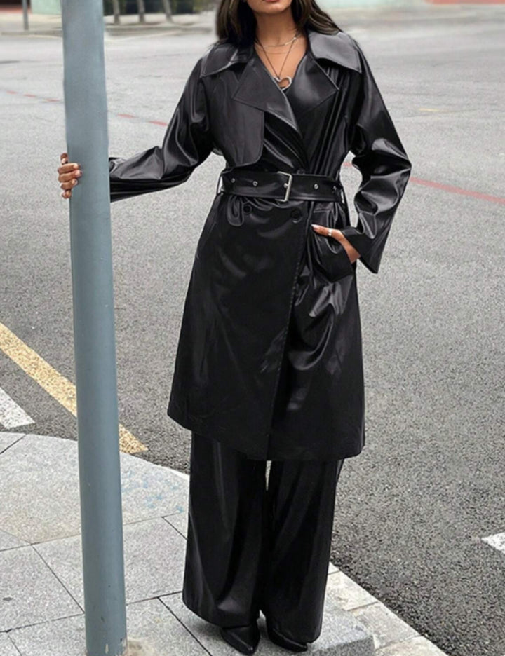 Trench Shein, negru