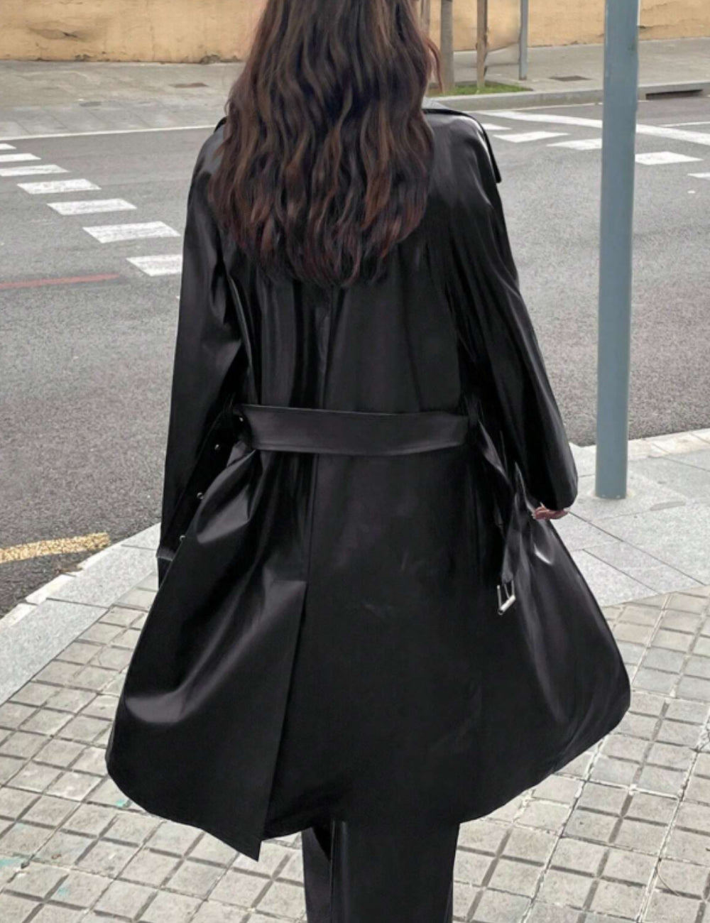 Trench Shein, negru