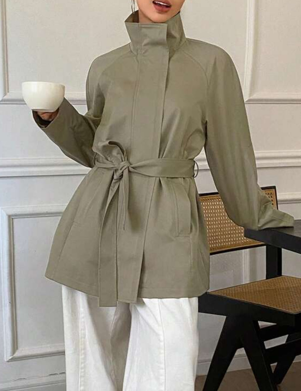 Trench Shein, verde