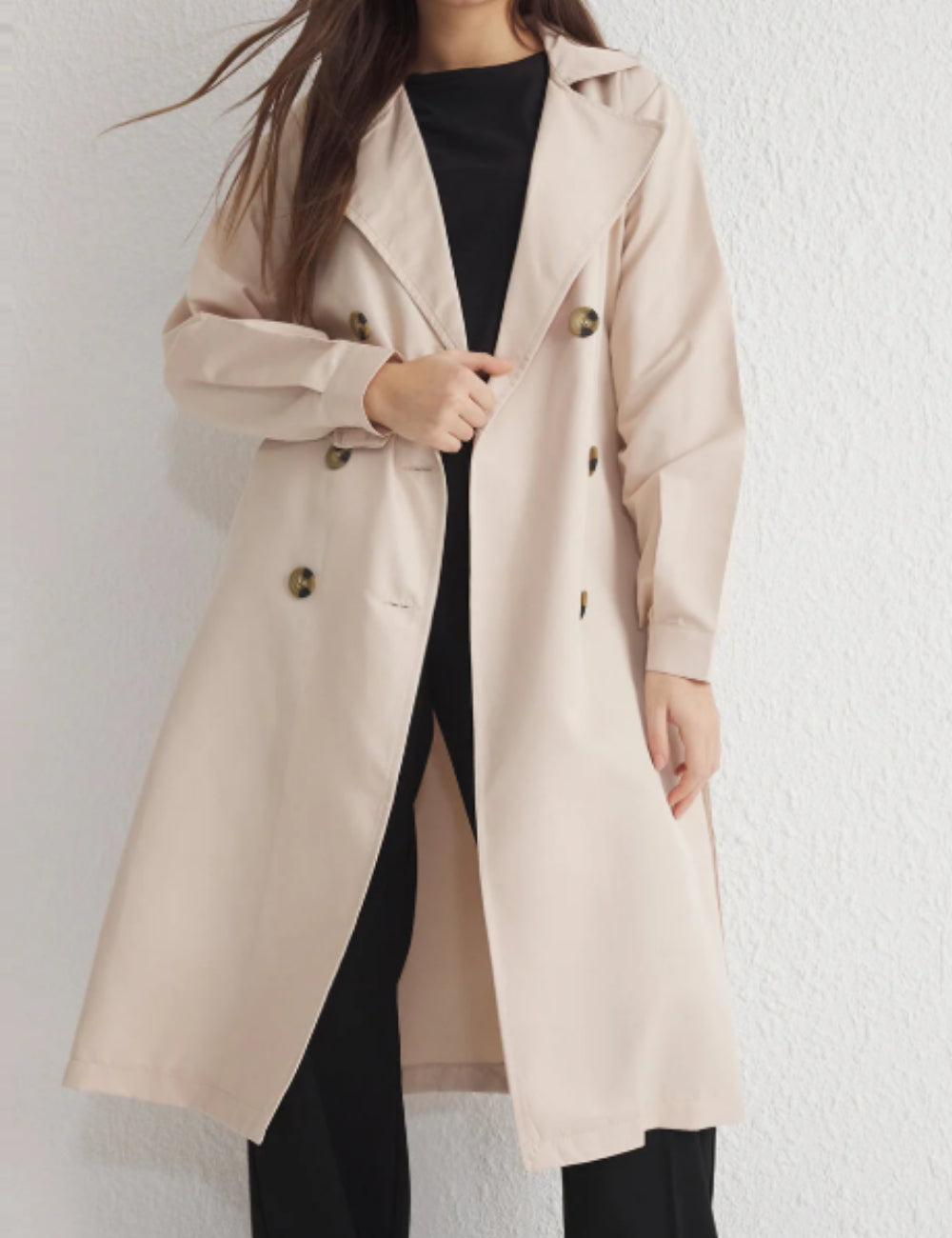 Trench TRENDYOL, bej