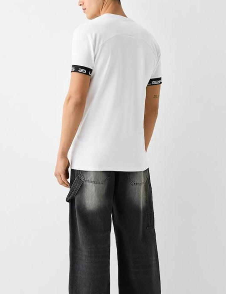 Tricou Bershka, alb