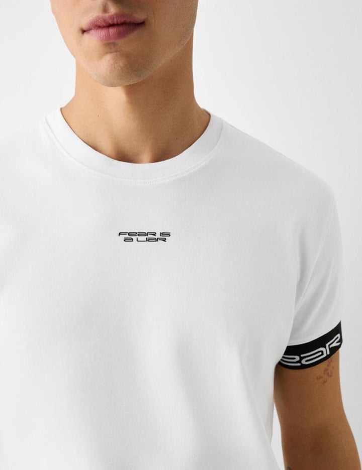 Tricou Bershka, alb