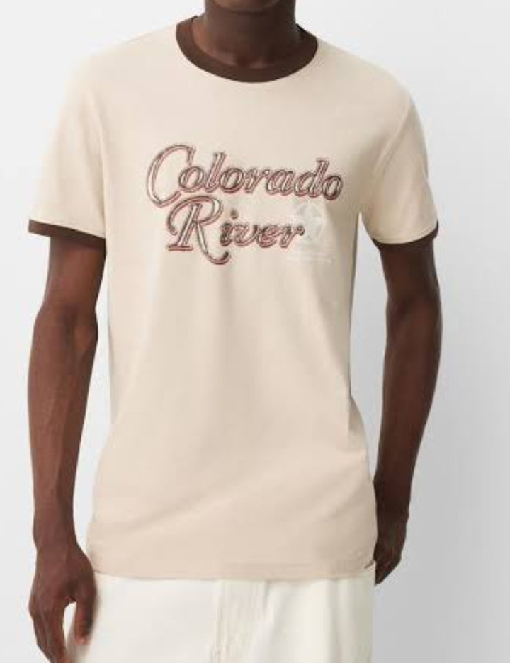 Tricou Bershka, bej