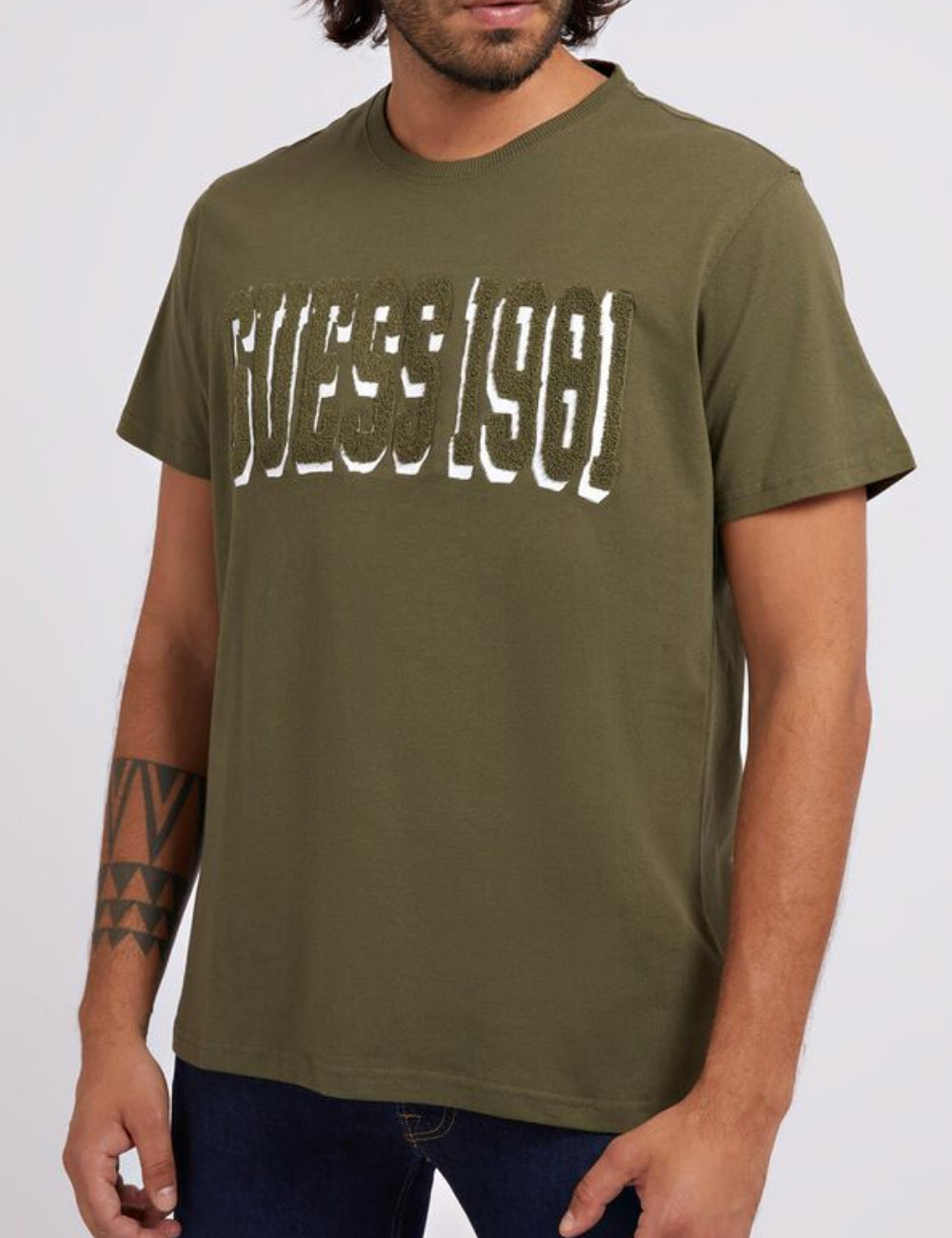 Tricou Guess, kaki