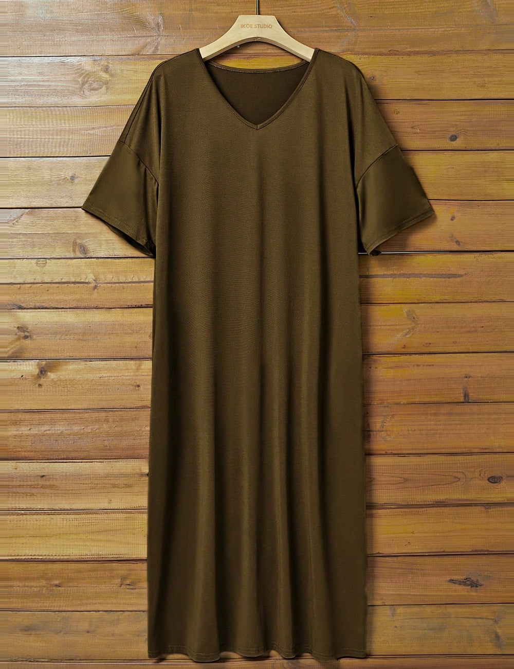 Shein hosszú póló, khaki