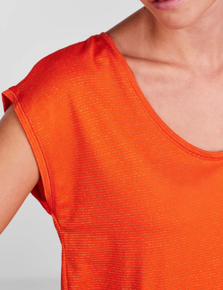 Tricou Pieces, portocaliu