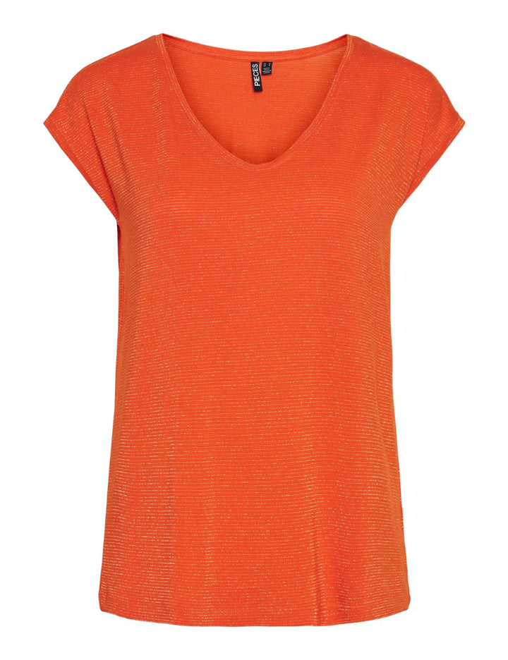 Tricou Pieces, portocaliu