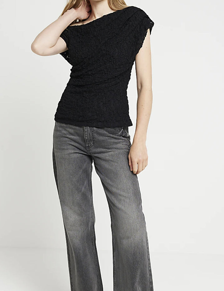 River Island fekete póló