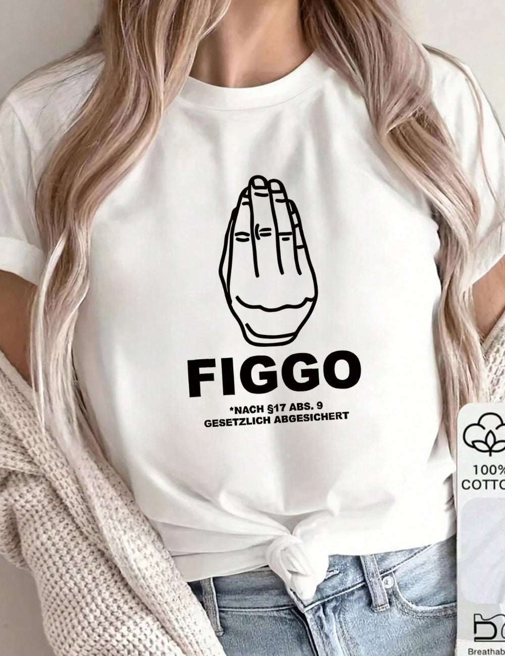 Shein póló, fehér
