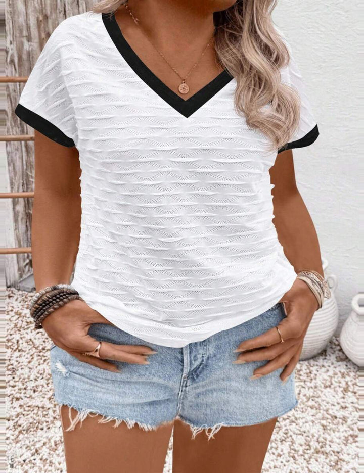 Tricou Shein Curve+, alb