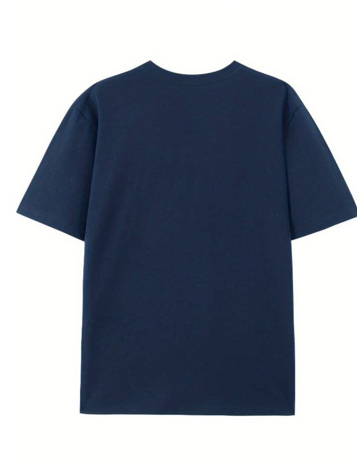 Tricou Shein MANFINITY, albastru