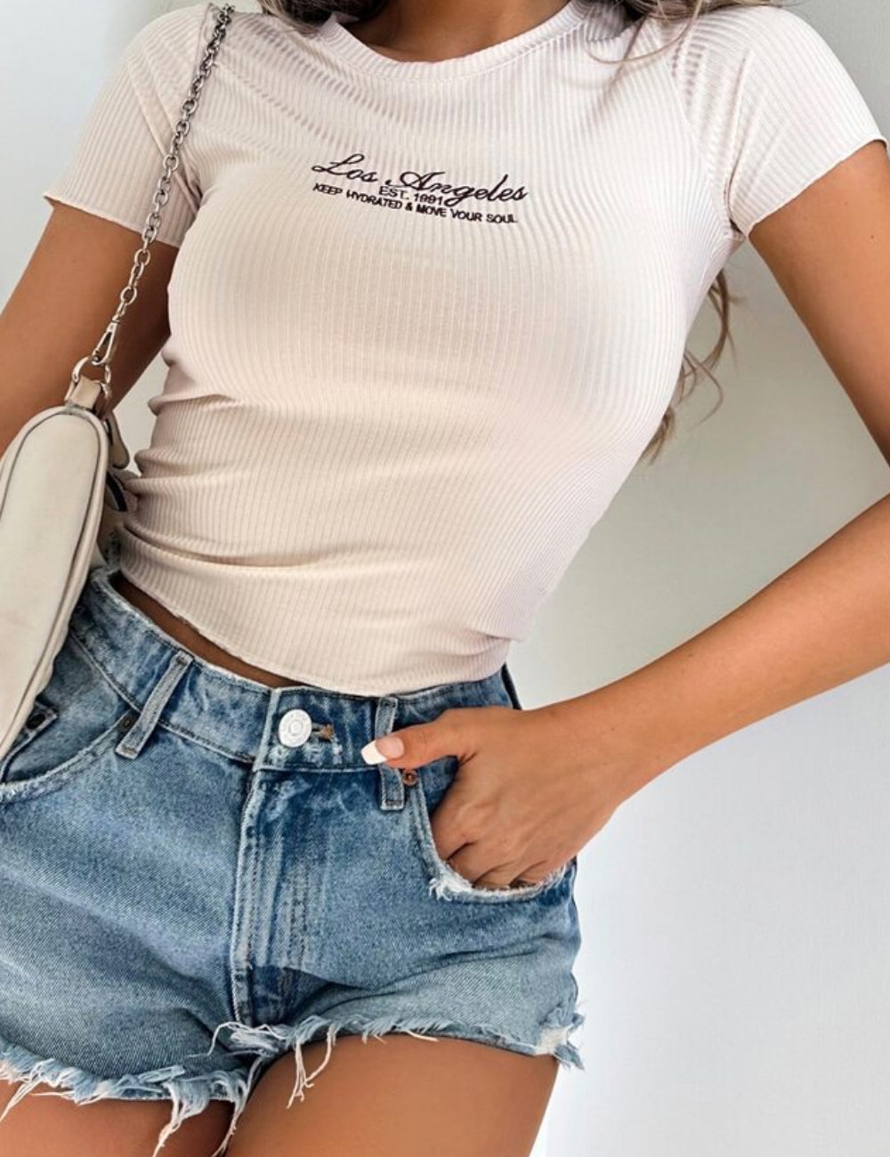 Tricou Shein, bej