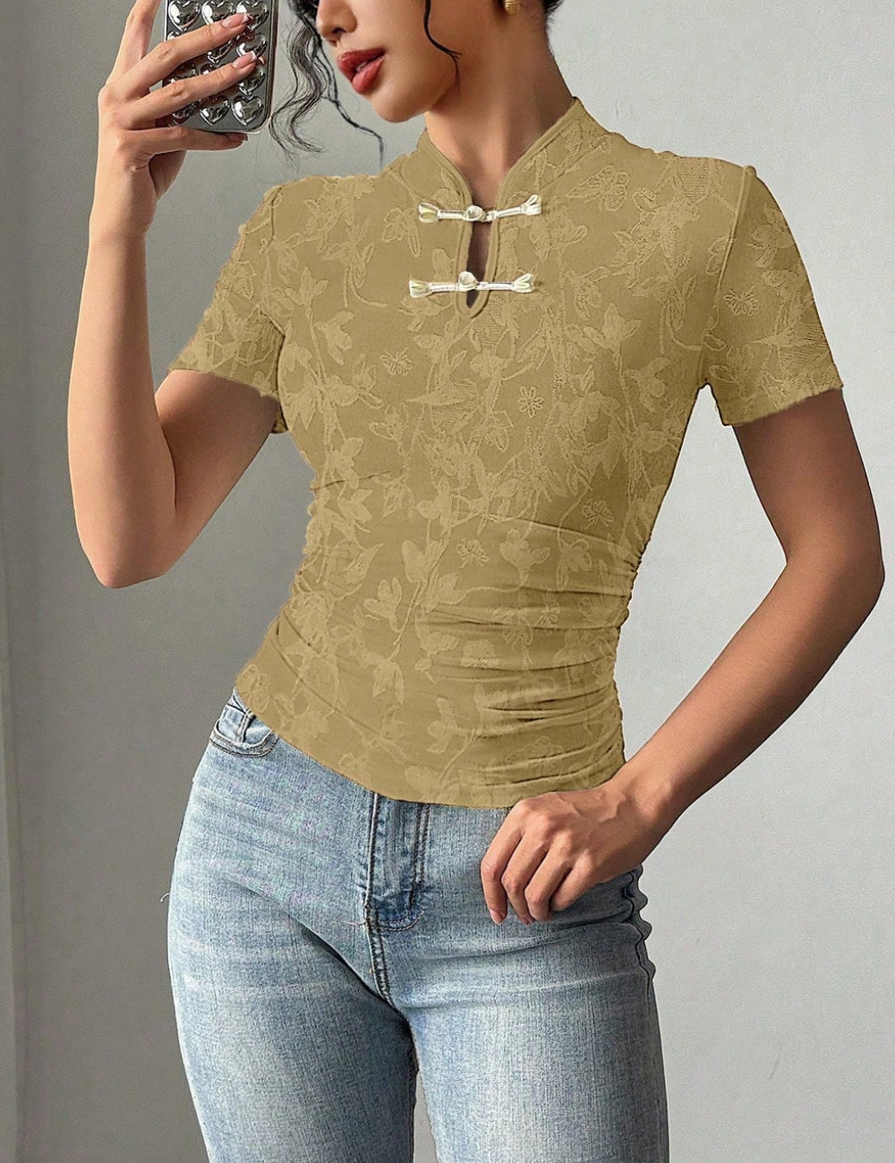 Tricou Shein, bej