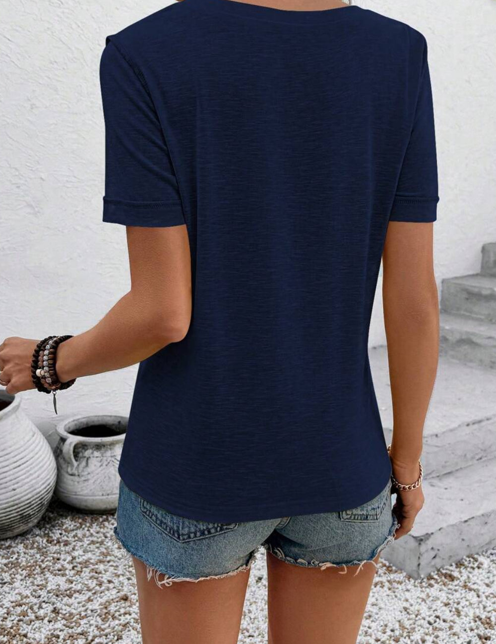 Tricou Shein, bleumarin