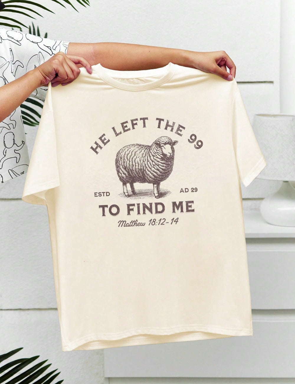 Tricou Shein, crem
