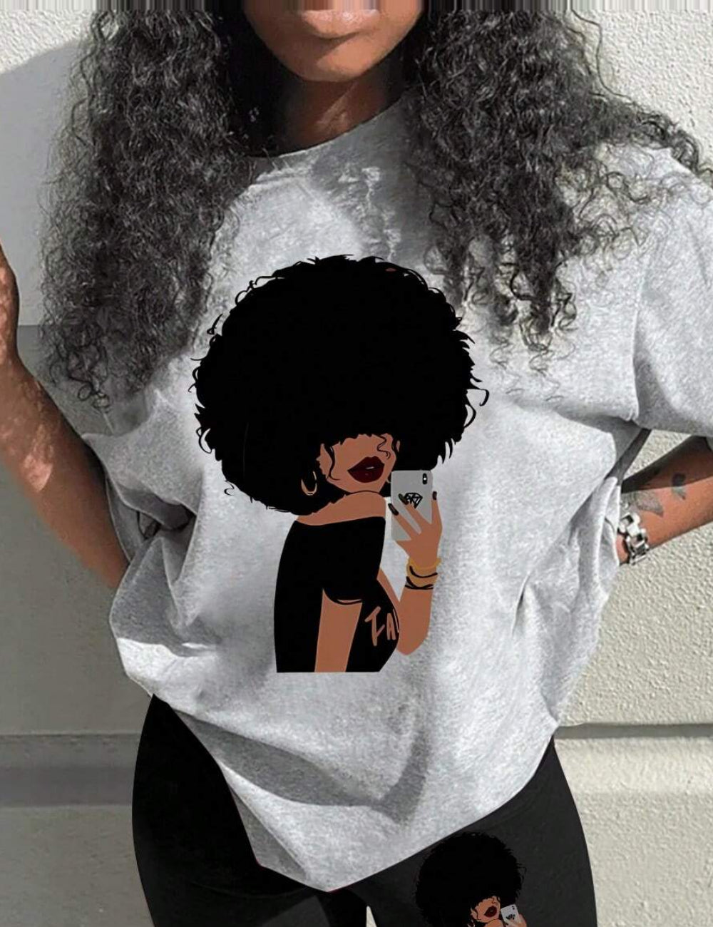 Tricou Shein, gri