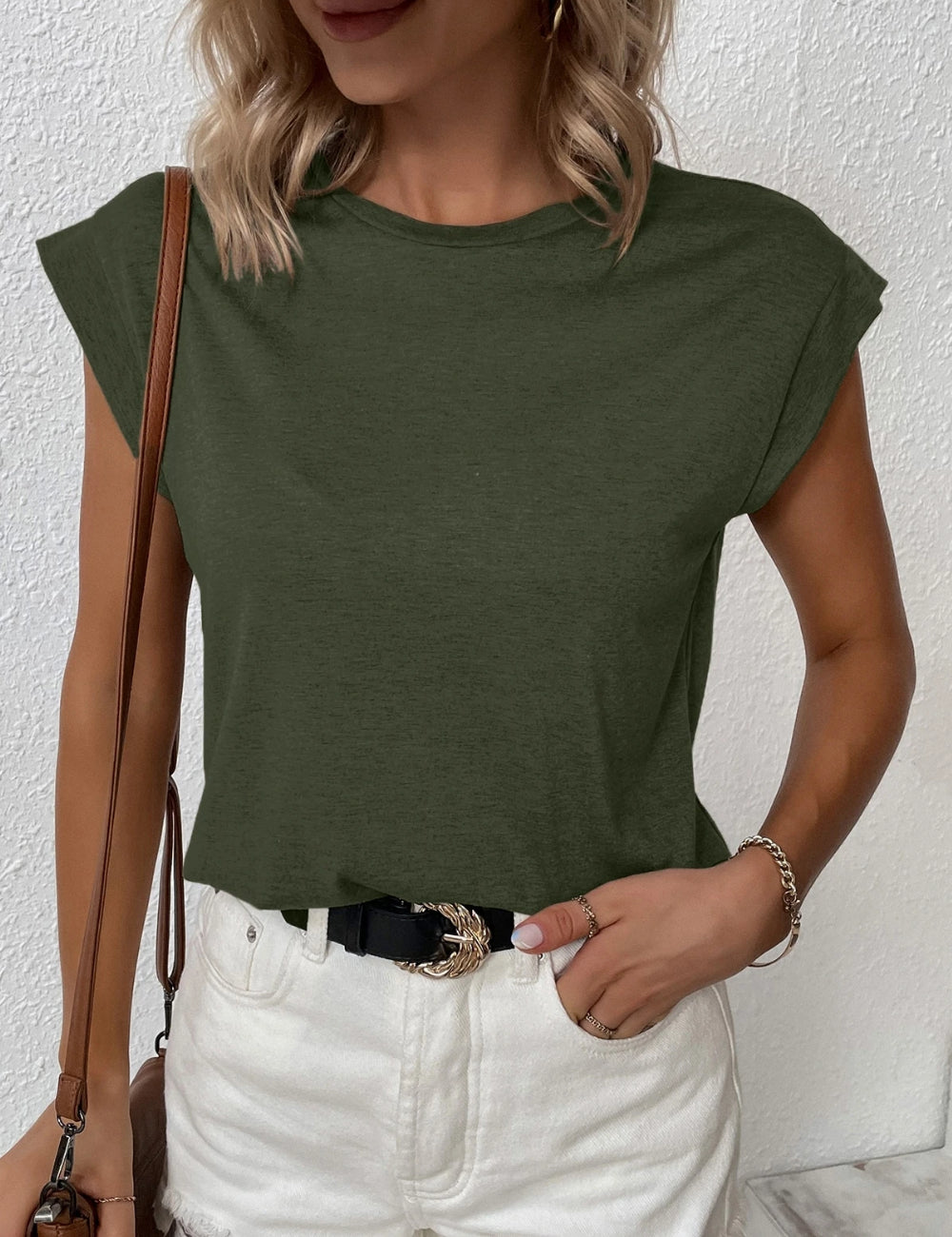 Tricou Shein, kaki