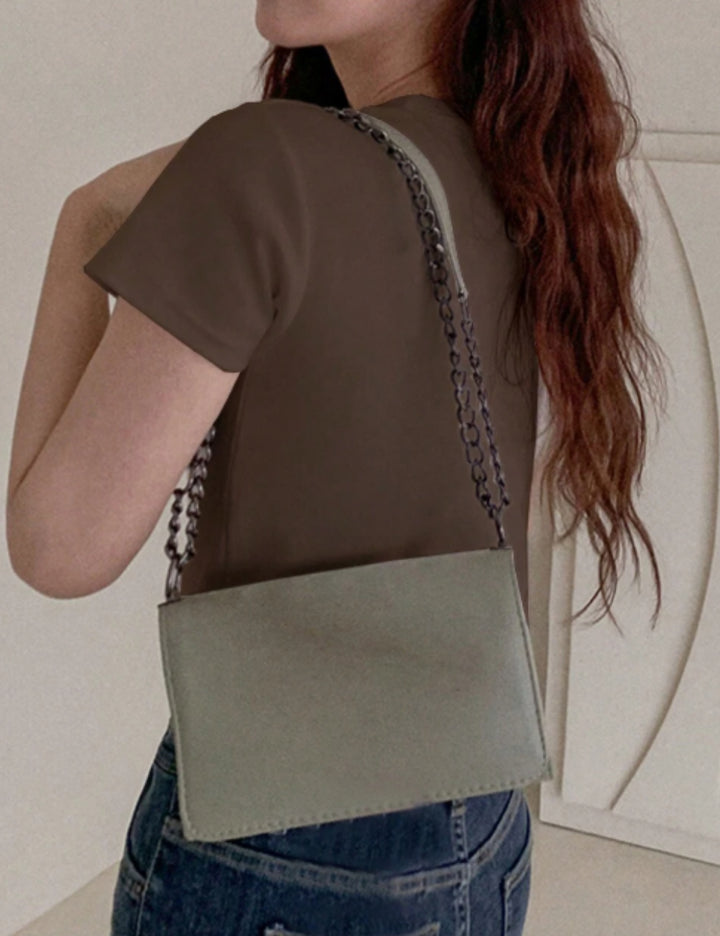 Tricou Shein DAZY, maro