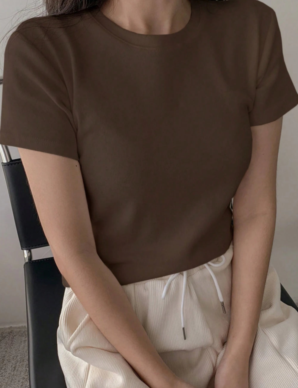 Tricou Shein DAZY, maro