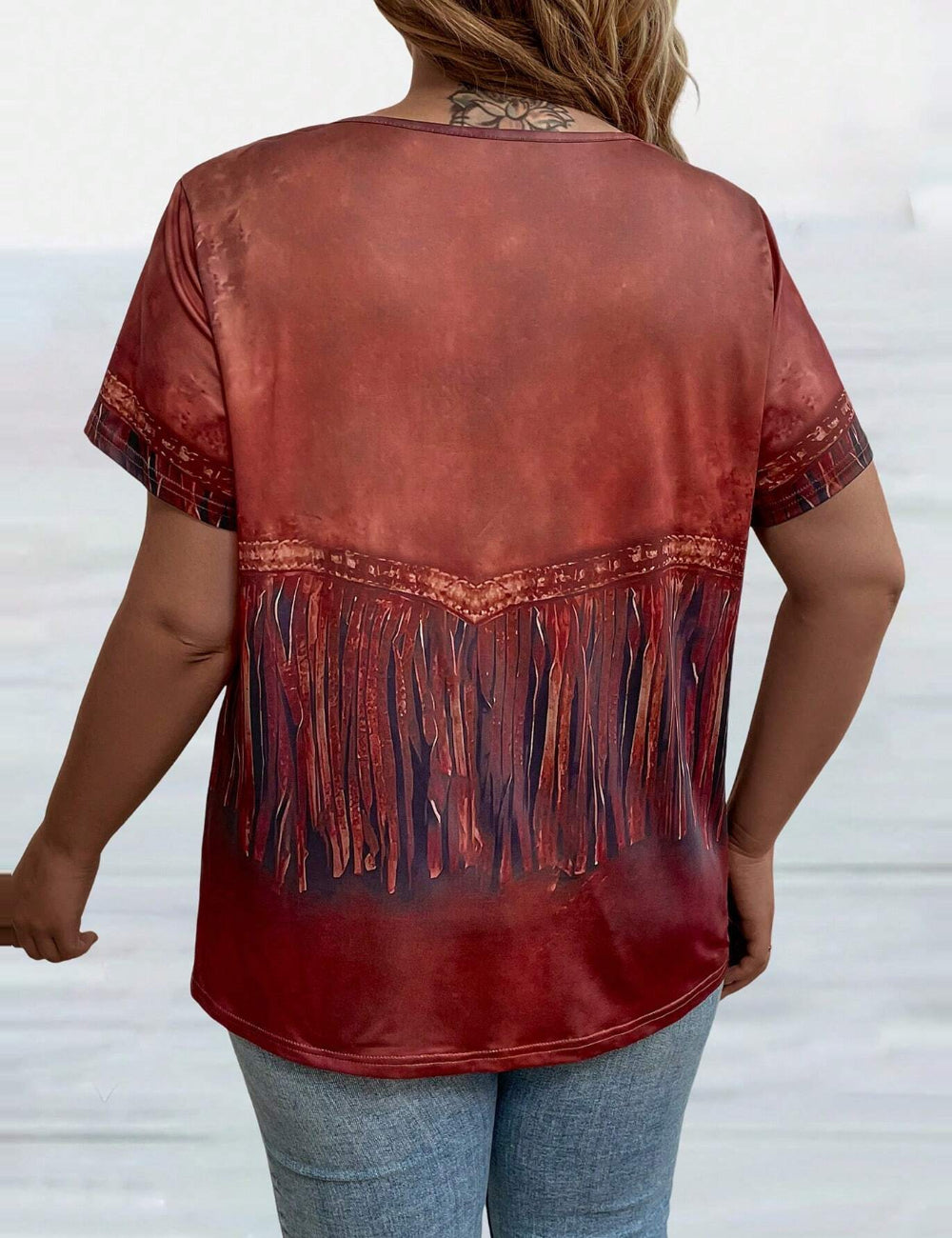 Tricou Shein Curve+, mix culori