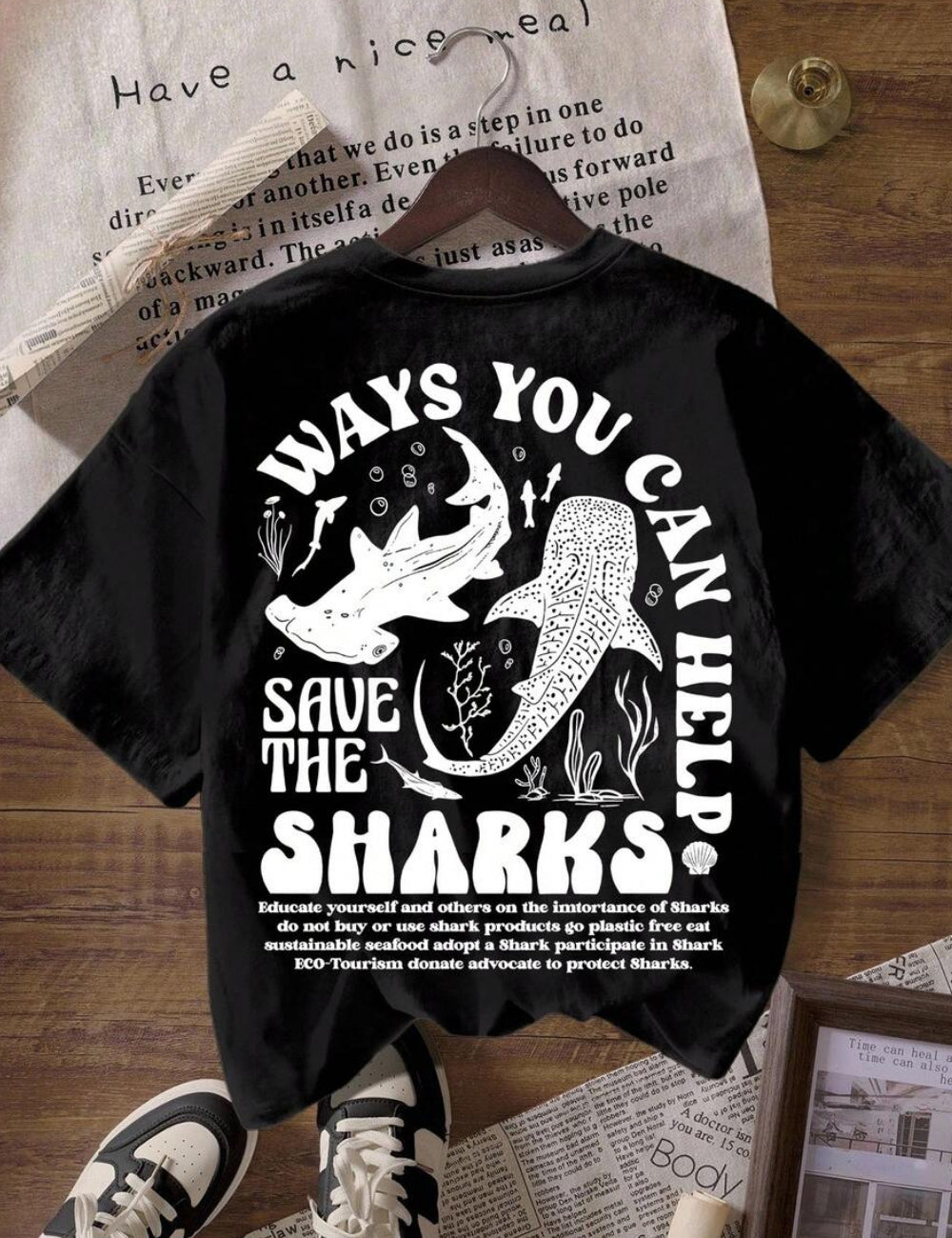 Shein fekete póló