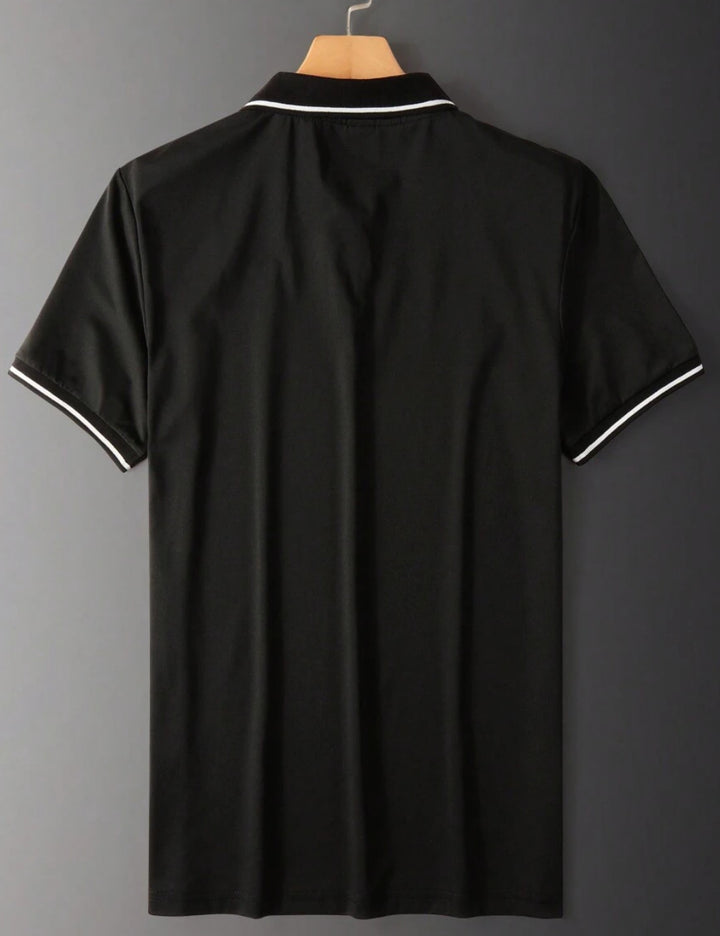 Shein MANFINITY póló, fekete