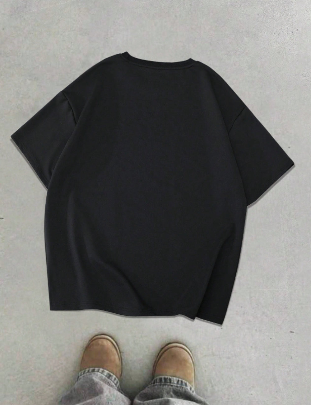 Shein MANFINITY fekete póló