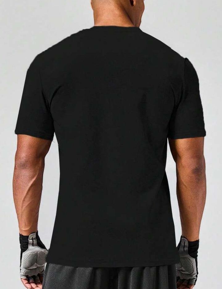 Shein MANFINITY fekete póló
