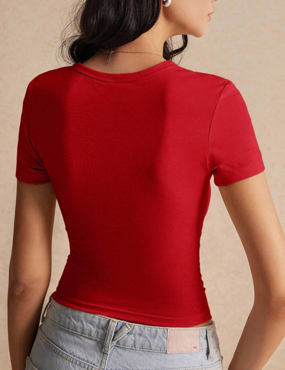 Shein piros póló