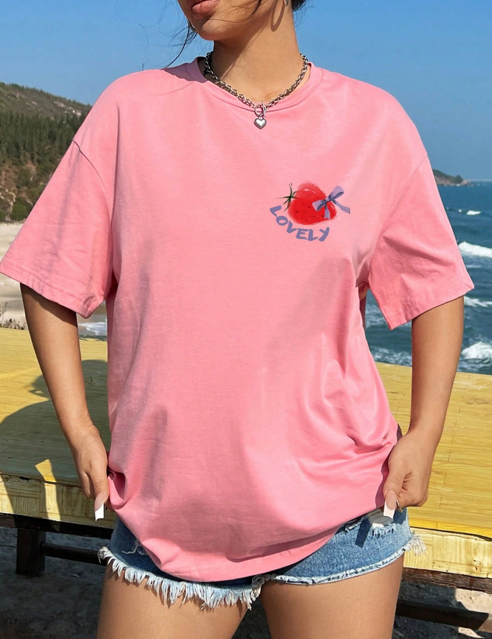 Tricou Shein, roz