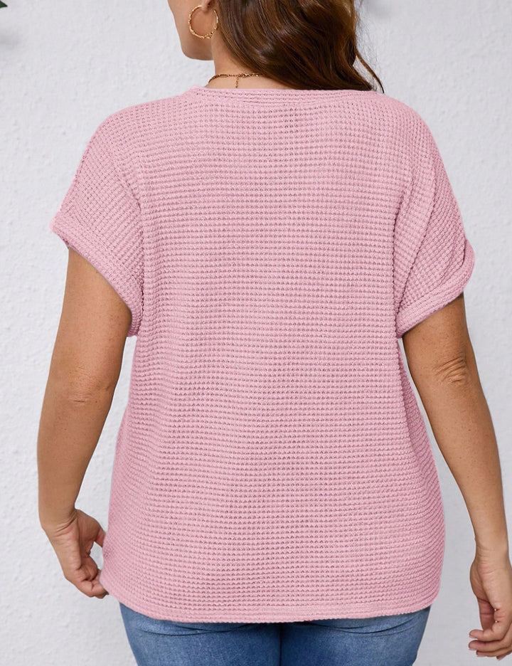 Tricou Shein Curve+, roz