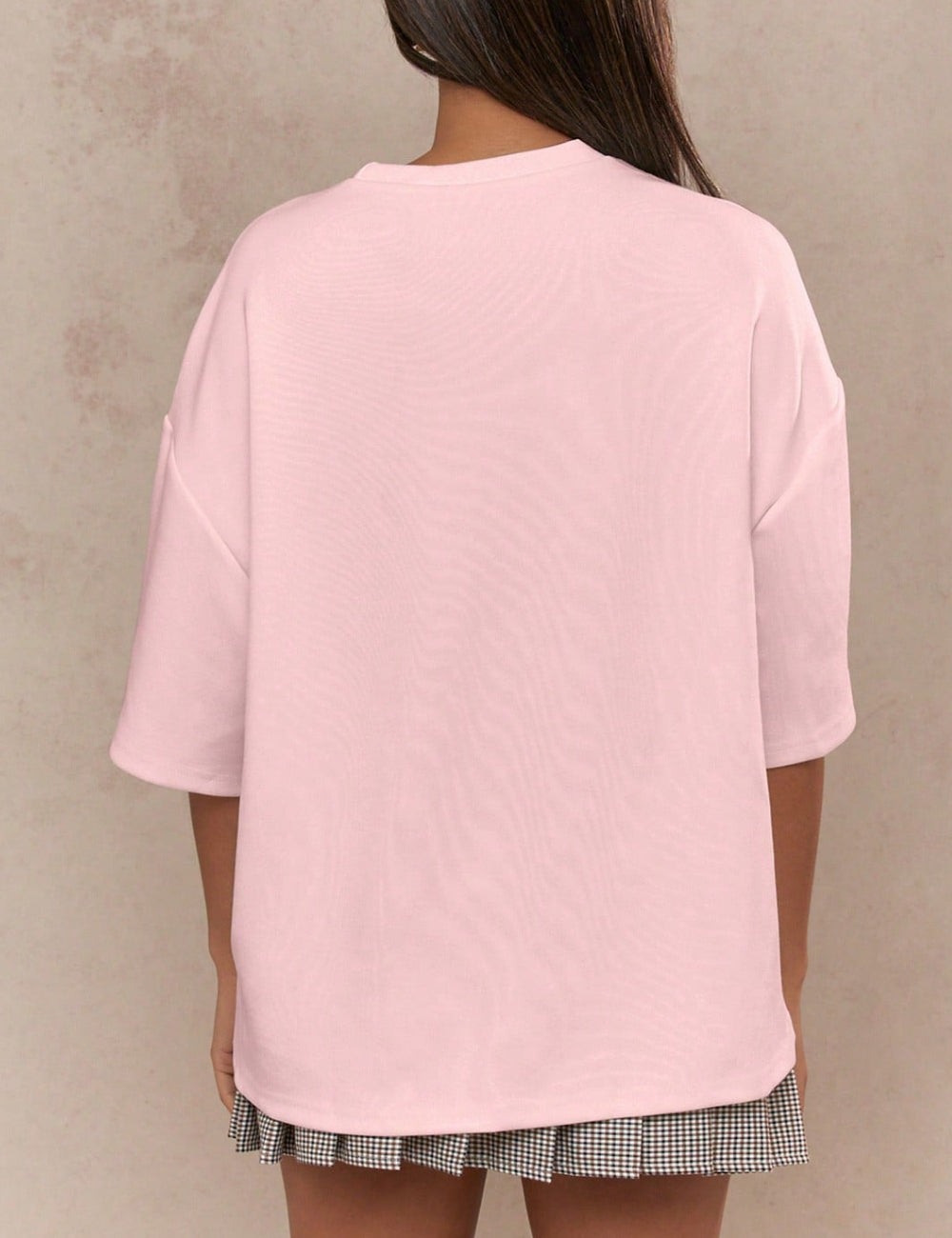 Shein Missguided póló, rózsaszín