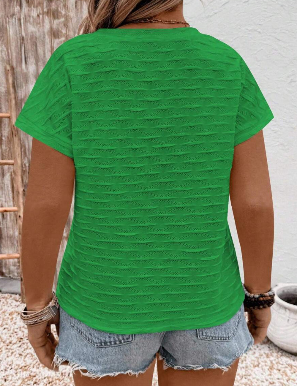 Tricou Shein Curve+, verde