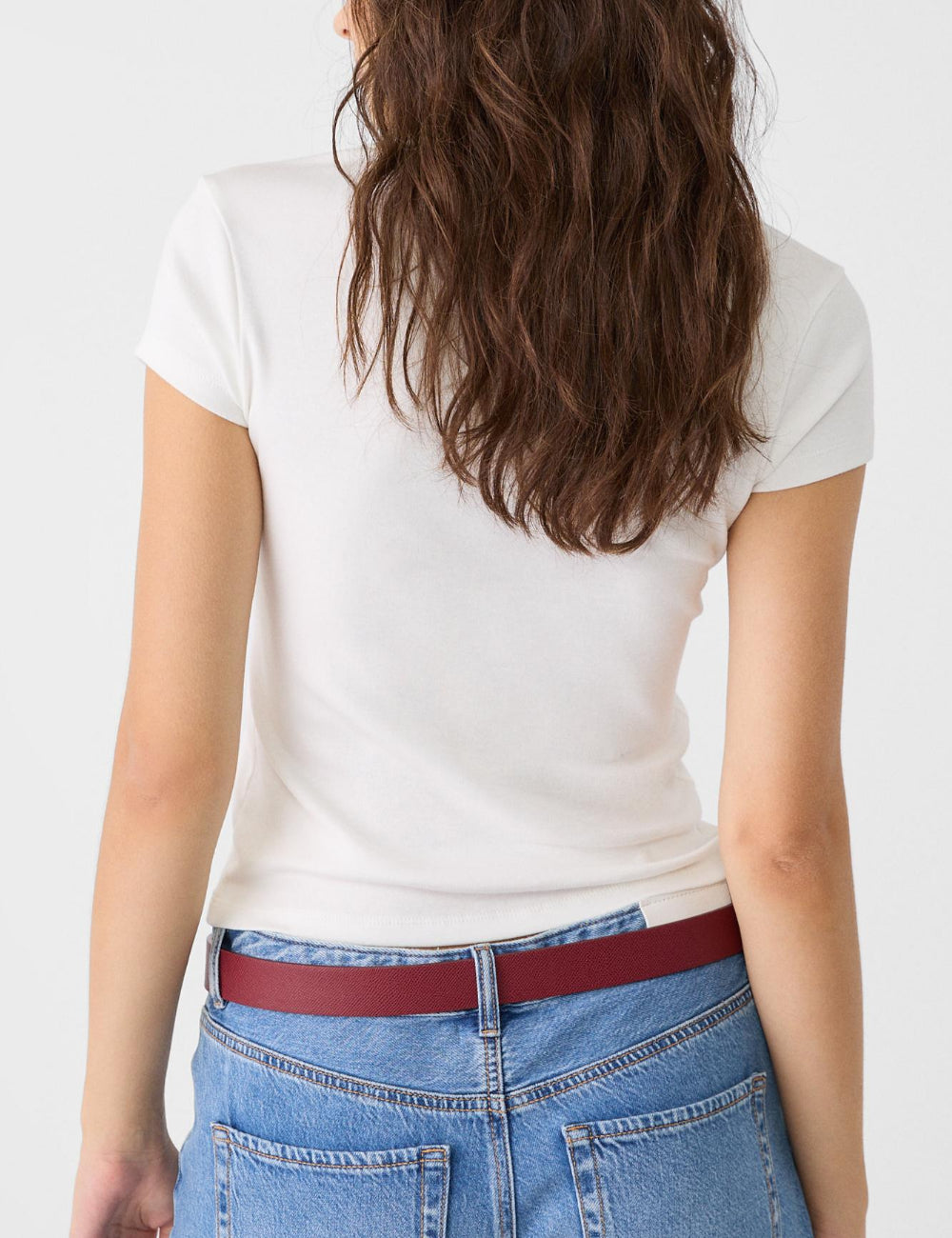 Tricou Stradivarius, alb