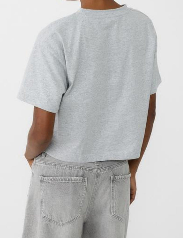 Tricou Stradivarius, gri