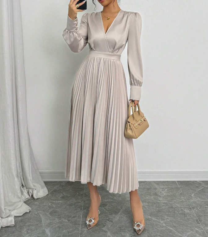 Rochie midi SHEIN, Bej