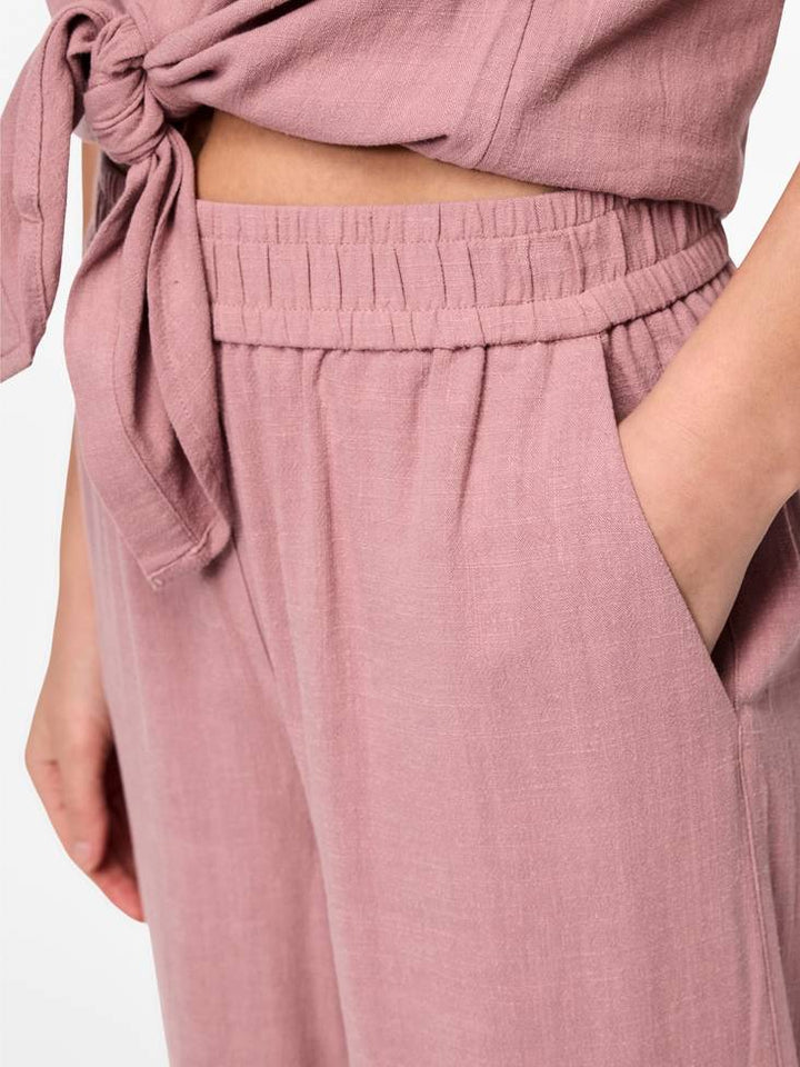 PIECES nadrág, rózsaszín