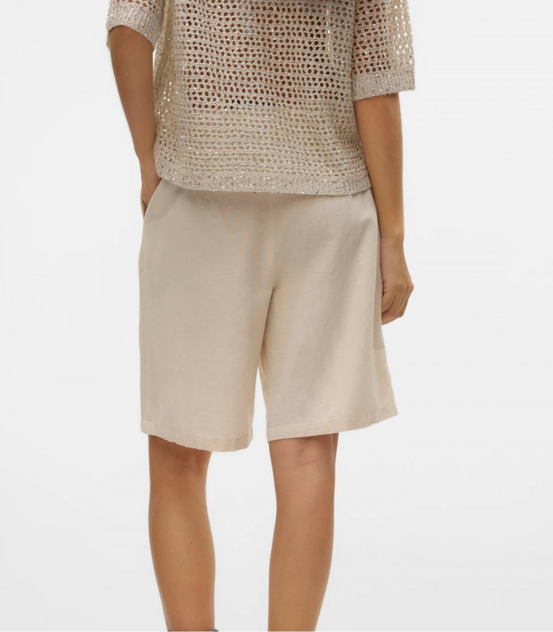 VERO MODA bézs rövidnadrág