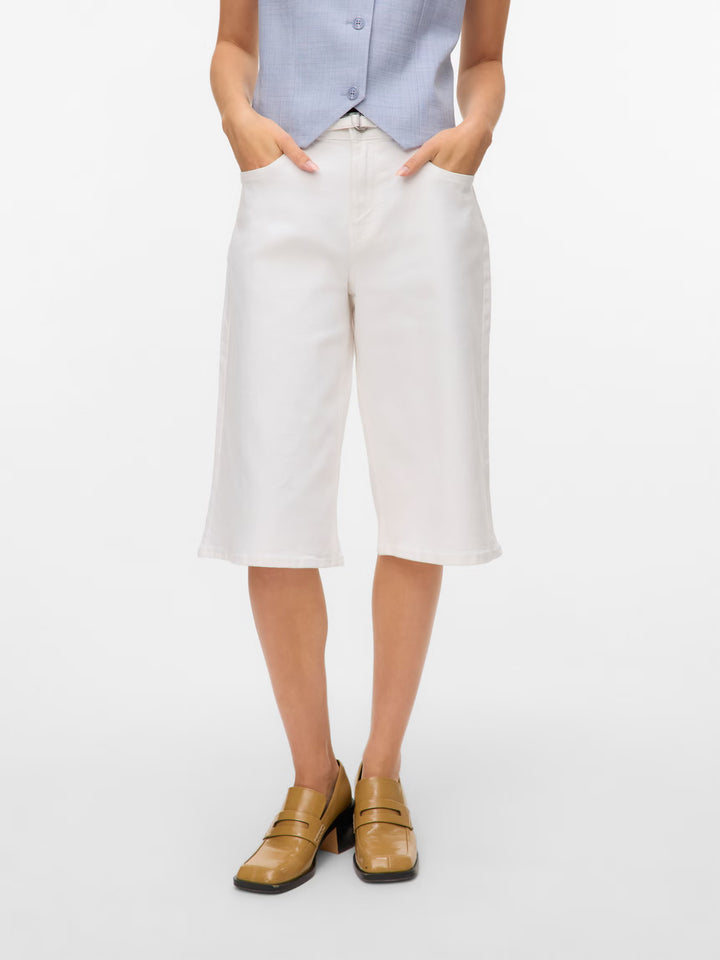 Pantaloni scurți de blugi VERO MODA, alb