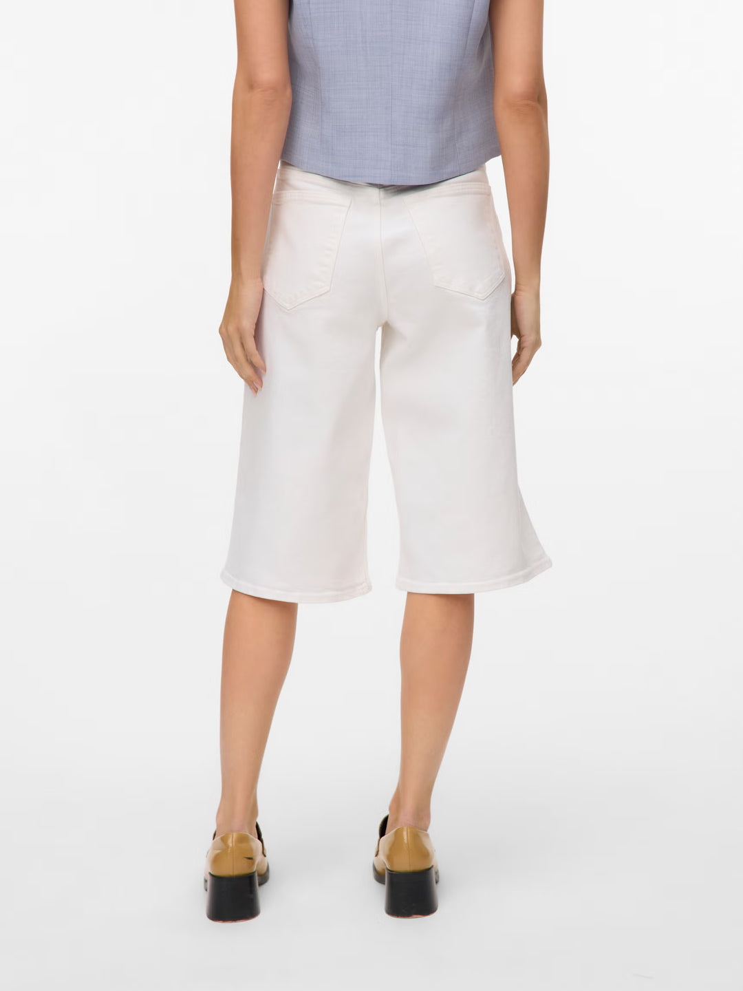 Pantaloni scurți de blugi VERO MODA, alb