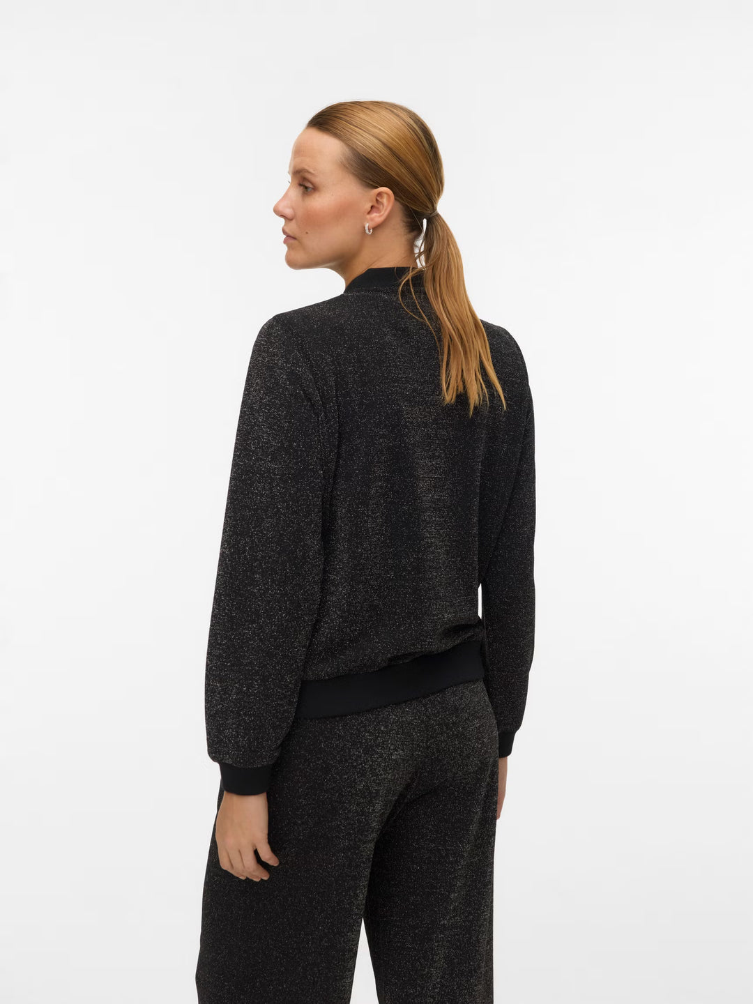 Bluză cu fermoar Vero Moda, negru