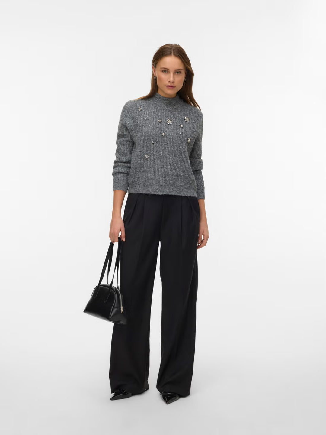 Pulover VERO MODA, gri