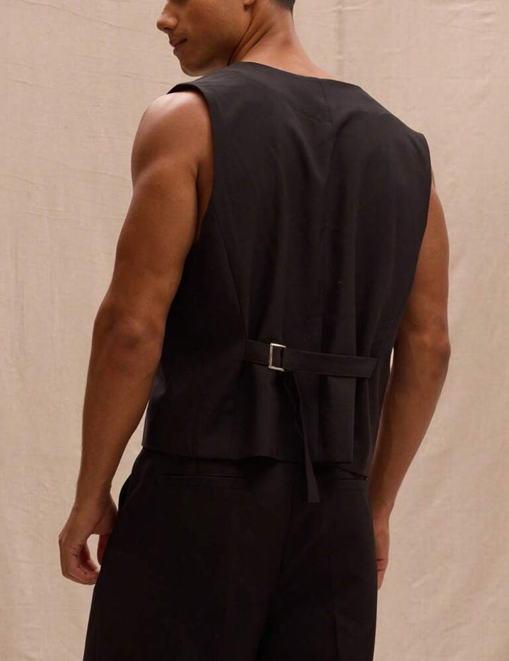 Shein Suit Vest, Black