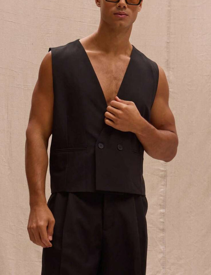 Shein Suit Vest, Black