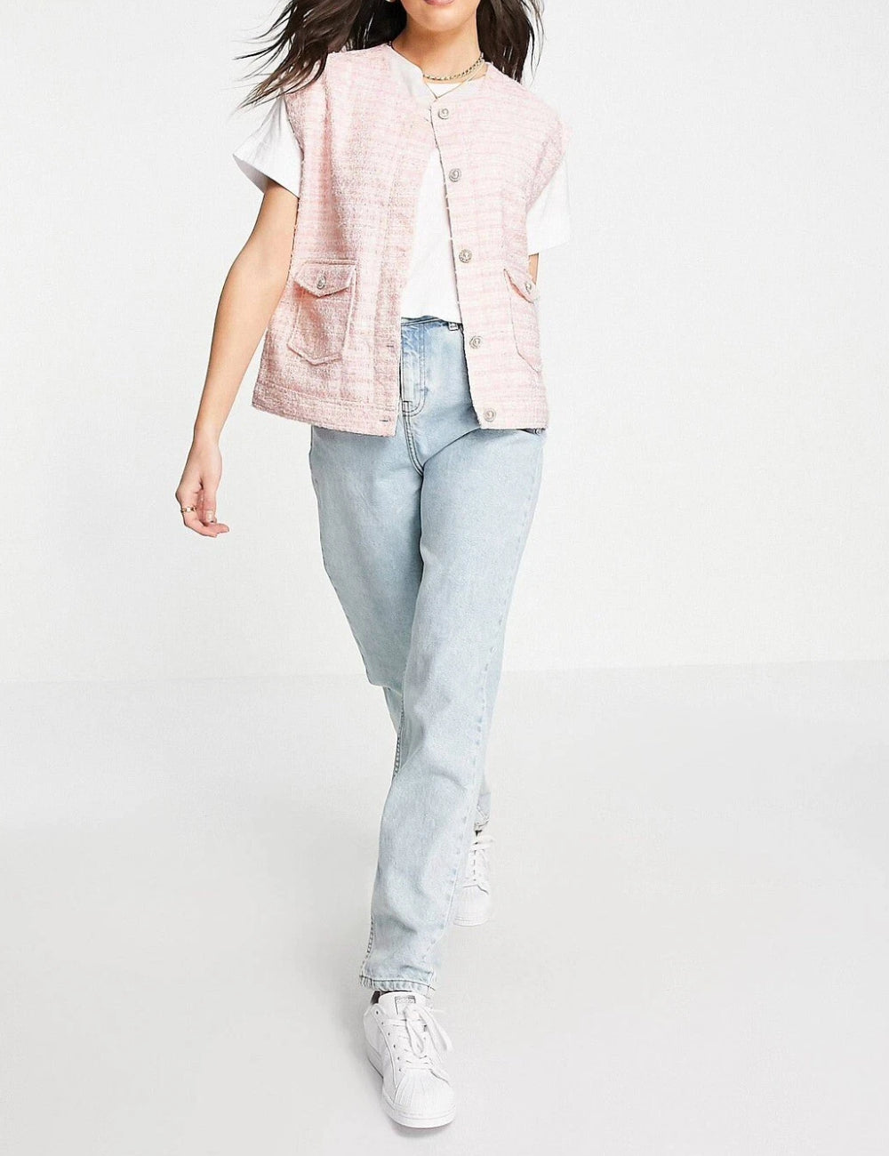 Vestă Neon Rose, roz