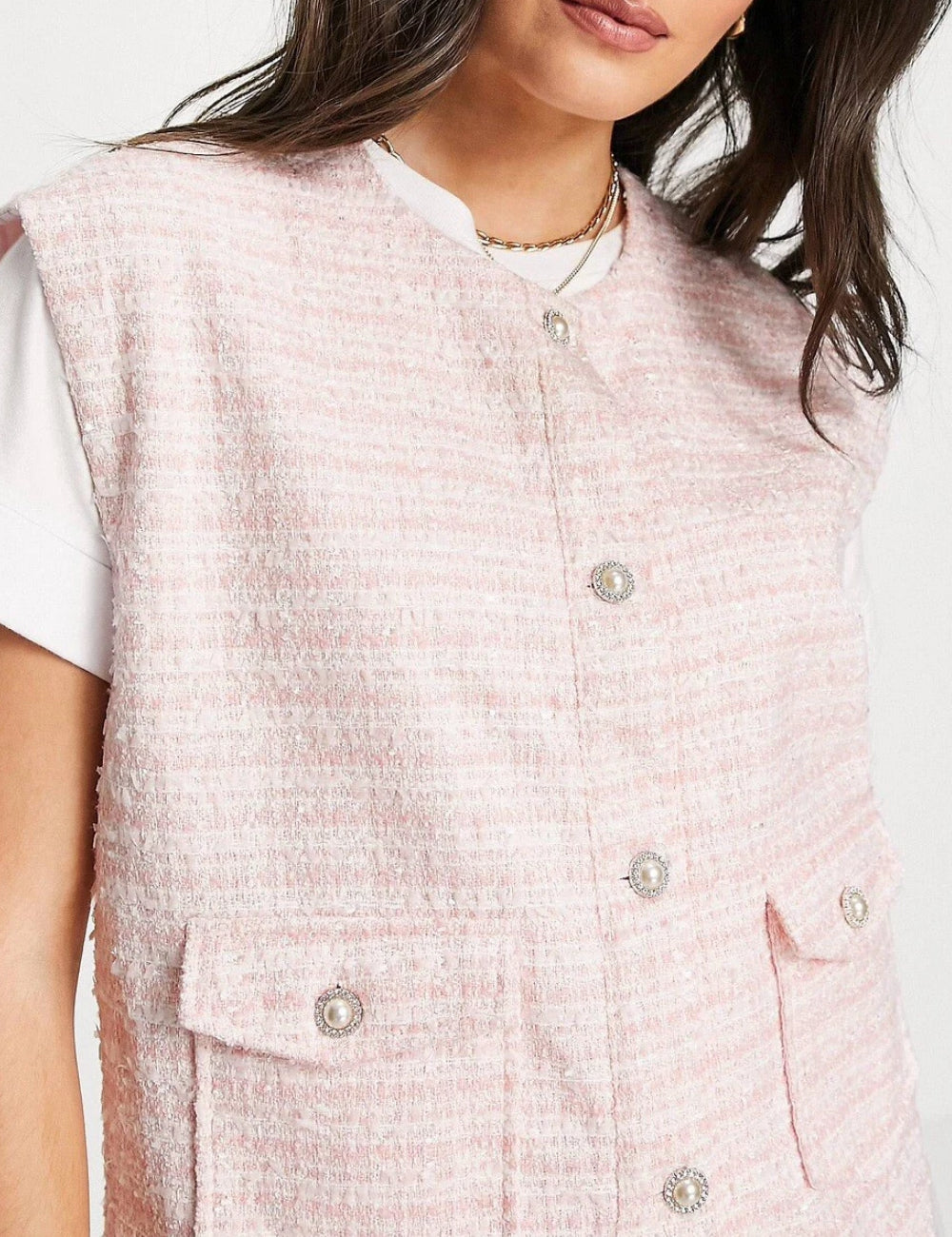 Vestă Neon Rose, roz